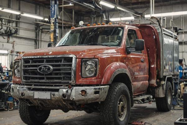Professional truck body repair services with modern equipment and techniques