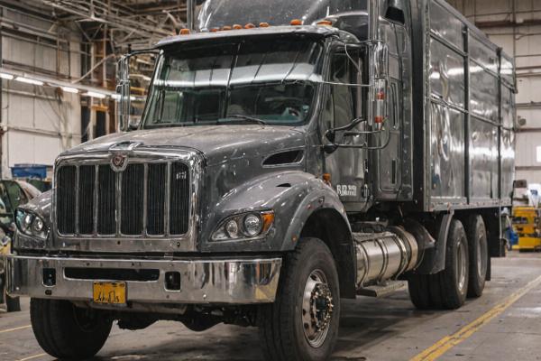 Professional truck body work showcase featuring completed repair and fabrication projects
