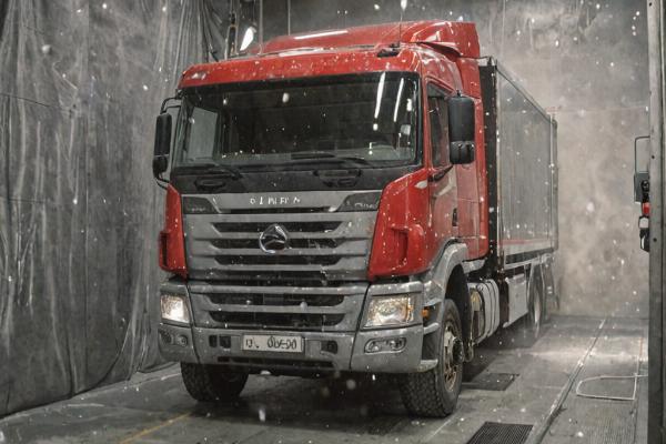 Professional truck painting in spray booth with quality finish application